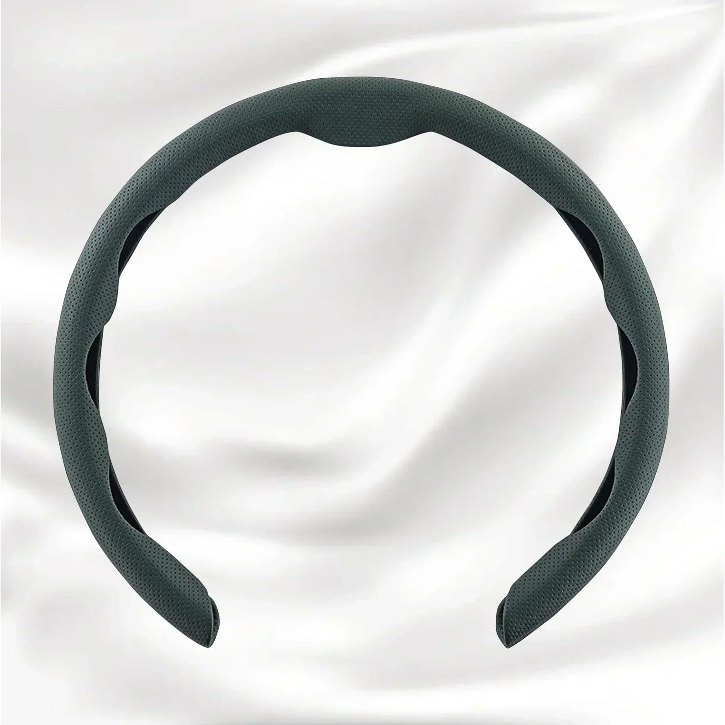 Nexi Customized Car Logo Breathable Ultra-thin 5D Leather & Carbon Car Steering Wheel Cover Universal Fit